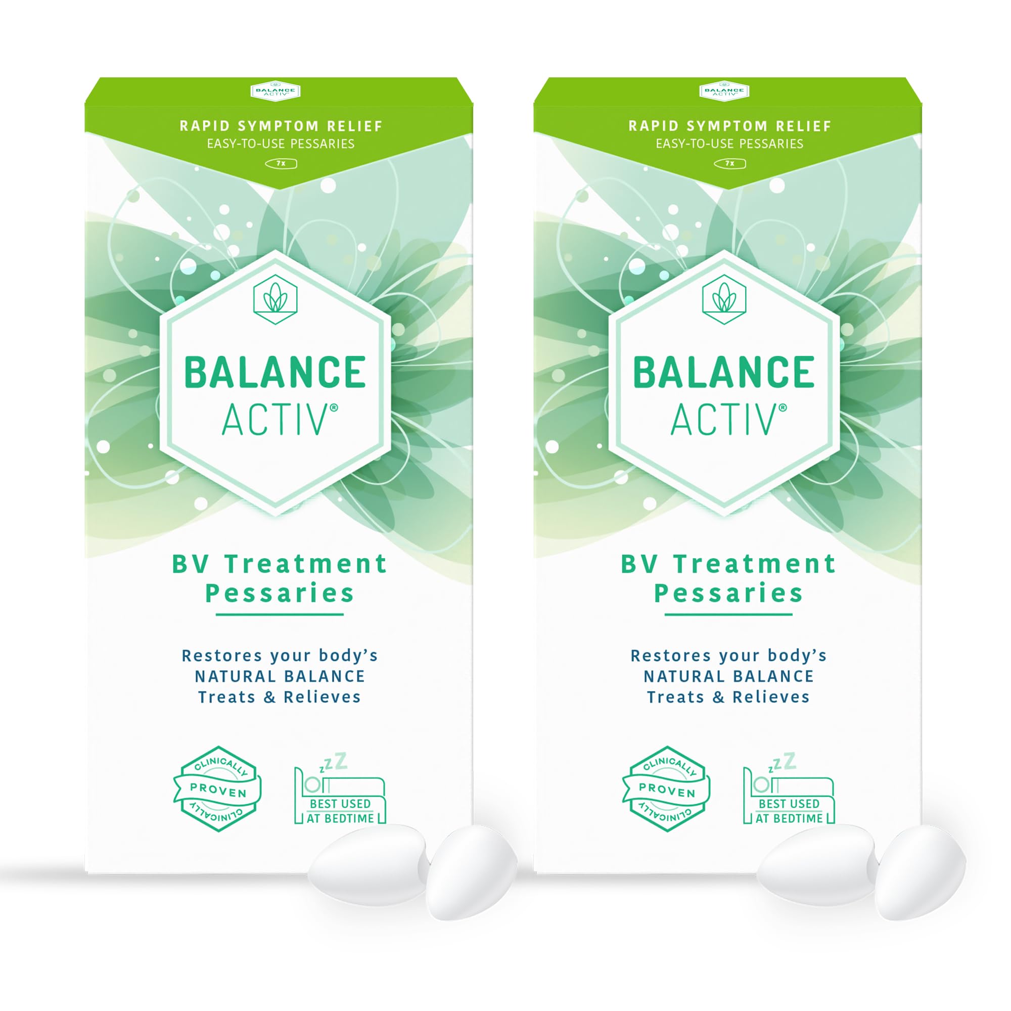 Balance Activ BV Pessaries, Bacterial Vaginosis Treatment for Women, 2 Pack
