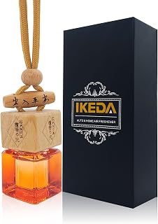 IKEDA Car Air Freshener, Essential Oil Diffuser for Car, 8ml Hanging Air Freshener Diffuser, 45+ days Long Lasting Fragrance (Orange Square Of Berry)