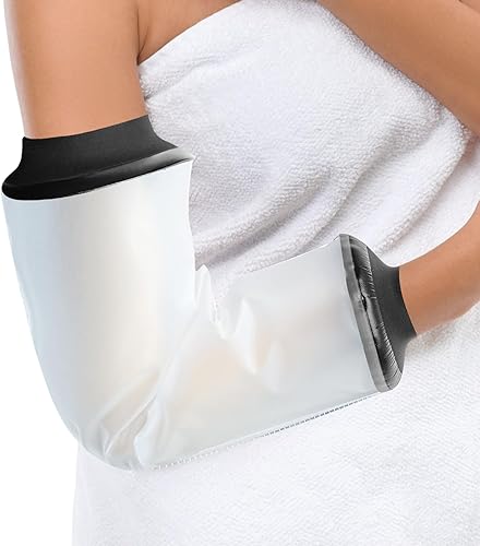 KEEFITT PICC Line - Funda de ducha mediana, cubierta impermeable de línea PICC para la parte superior del brazo, manga de ducha de línea PICC para