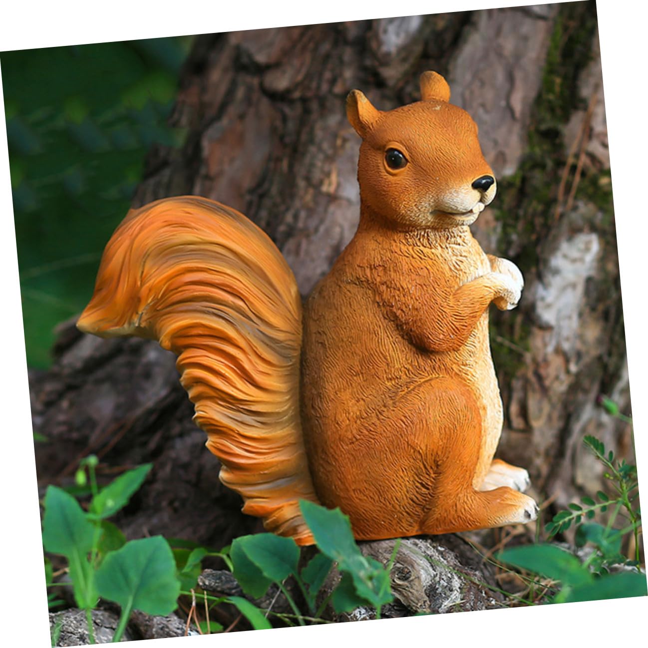 COLLBATH Décoration Écureuil en Résine Marron, Figurine Style Cartoon