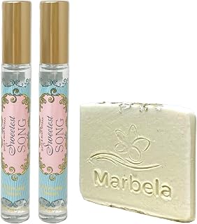 Bath & Body Works Sweetest Song 2 Pack Mini Perfume Spray Bundle with a Natural Oats Sample Soap - Travel Size