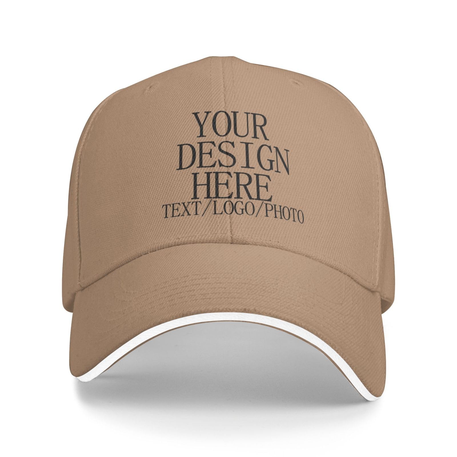 Bulk Custom Baseball Cap with Logo Photo Personalised Hat Mesh Trucker Cap Breathable Sun Protection Customised Gifts for for Men Women Outdoor Sports Funny Fitted Cap Travel-Friendly