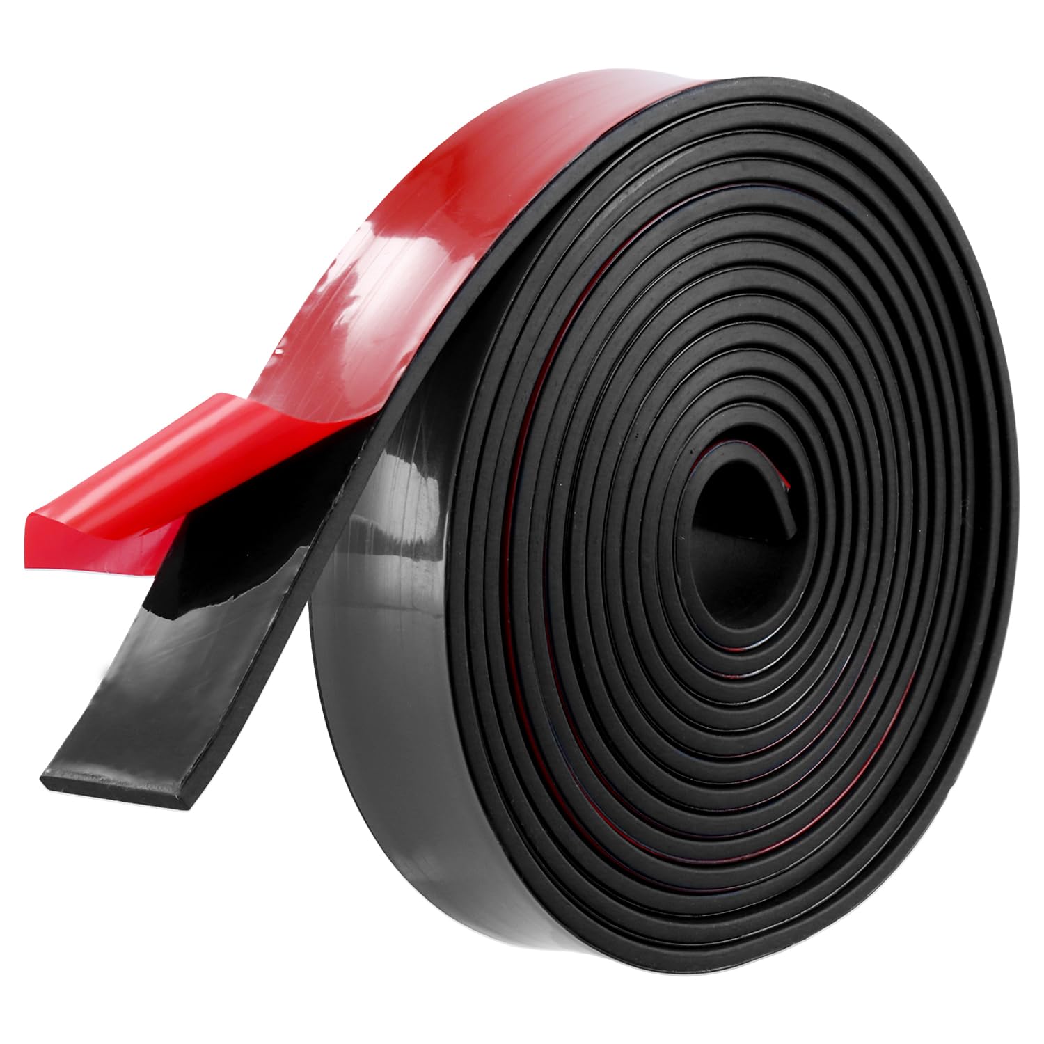 QWORK® Tira de Goma Adhesiva de Neopreno 25 mm x 3 mm - Impermeable, Resistente a Calor y Aceite