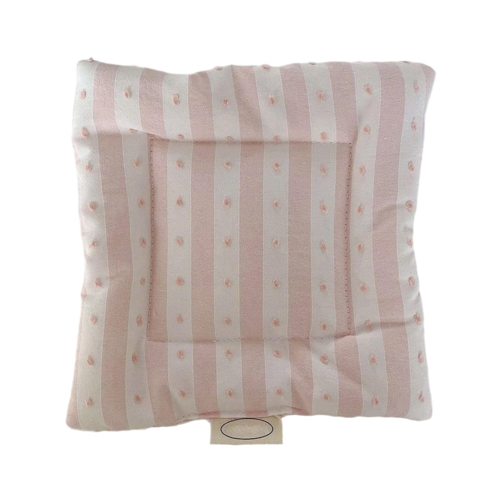 Striped Placemats, Quilted Washable Coasters & Square Cushions for Kitchen Table Decor Gingham Washable Decorative