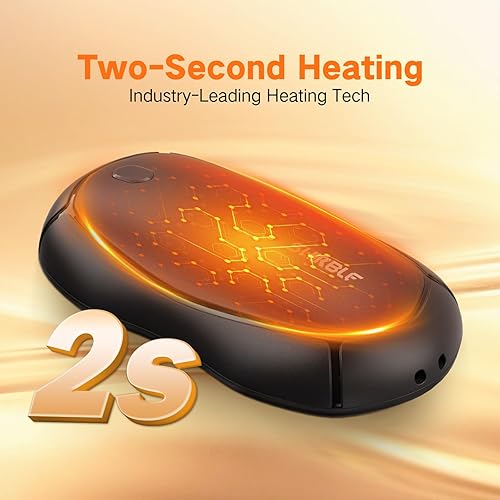 Miniatura 10 de Hand Warmers Rechargeable 2 Pack - 15Hrs Long Heating Rechargeable Heater, Reusable Handwarmers, Portable Pocket Electric Hand Warmer Use As Winter