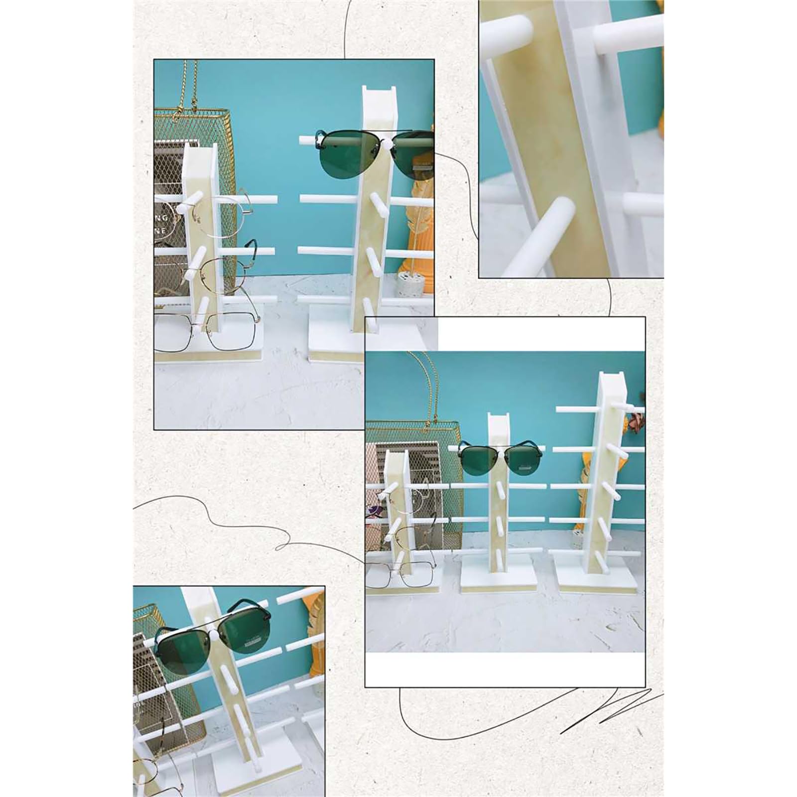 Amazon.co.jp: メガネのディスプレイスタンド 眼鏡店の小道具