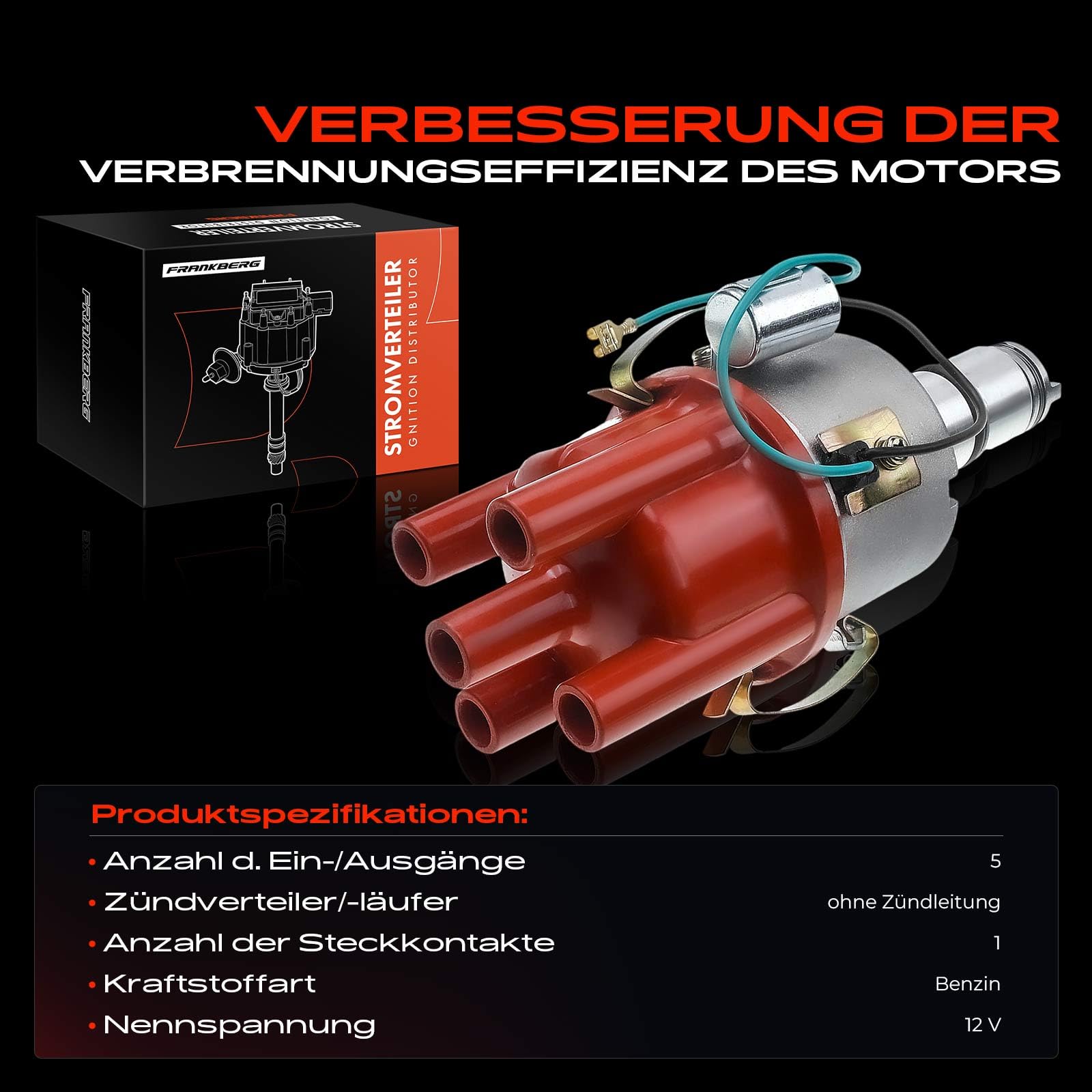 Frankberg Distribuidor de encendido compatible con Kaefer 15 1954-2003