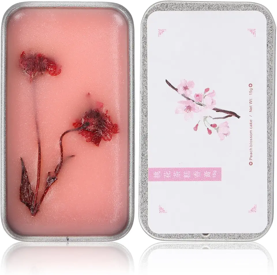 Perfume Sólido, Perfume Feminino Portátil, Eau de Toilette Feminino Fragrância Sólida, Pêssego Elegante Chá Branco Creme Perfume 12g