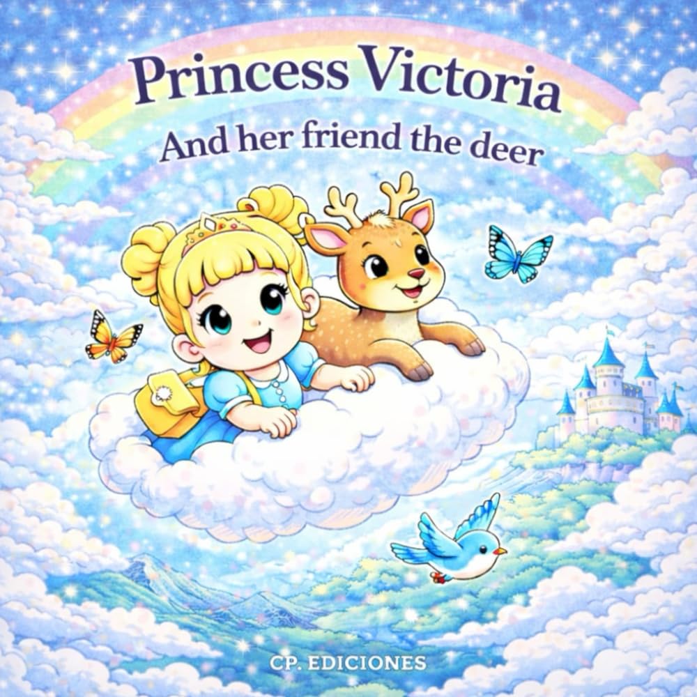 Princess Victoria and her friend the deer: coloring book (Magical Princesses – Coloring Books)