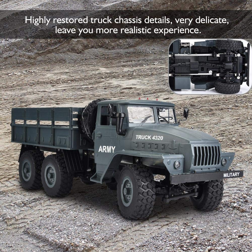 Dilwe RC Askeri Kamyon, 1/12 Ölçekli 2.4G Uzaktan Kumandalı Askeri