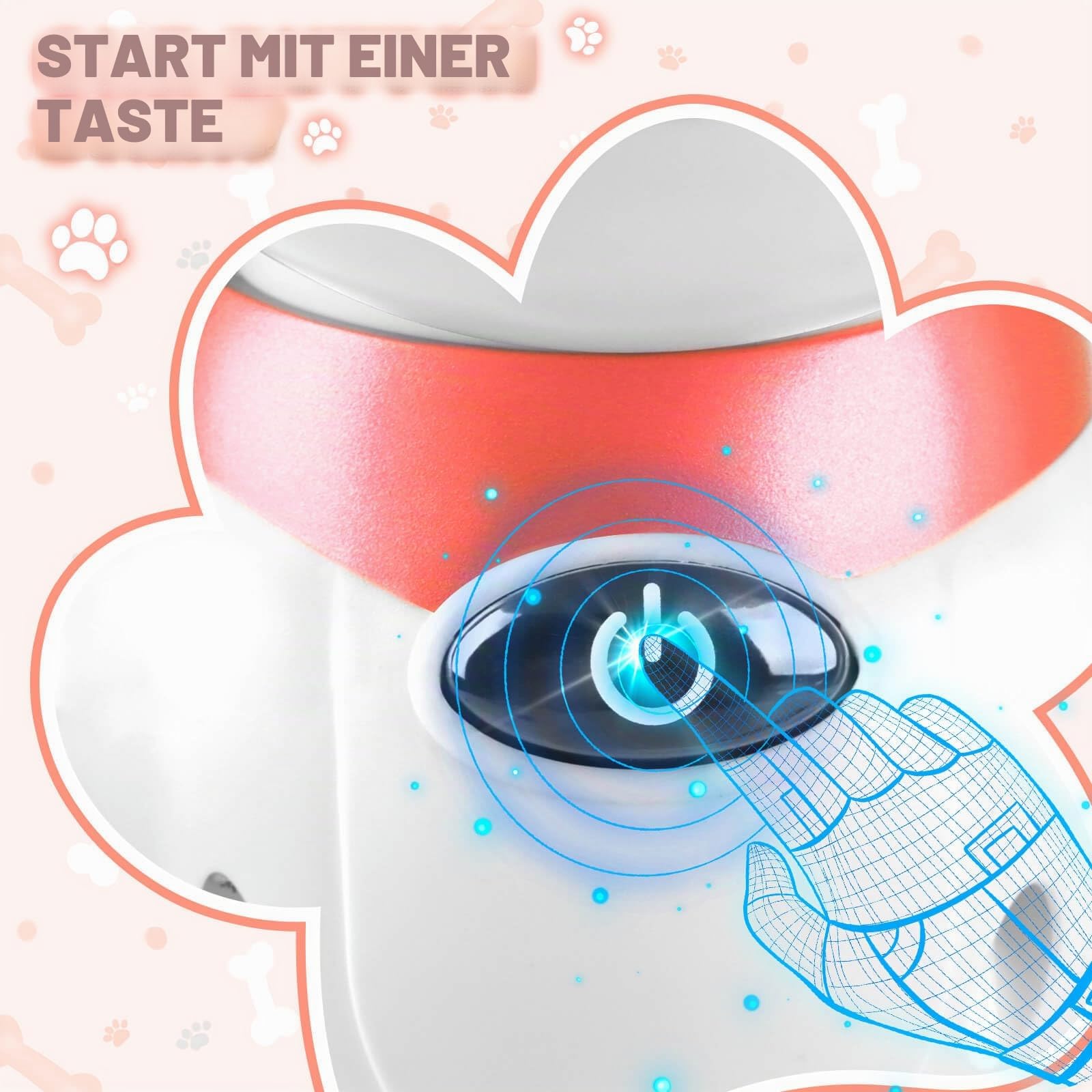 Chridark Roboter Hund für Kinder Roboterhund Spielzeug Ferngesteuerter Robo Hund Digitales Little Robot Pets Kinderspielzeug Spielzeug für 3-8 Jahre Junge Mädchen Geschenk Geburtstag Spielsachen