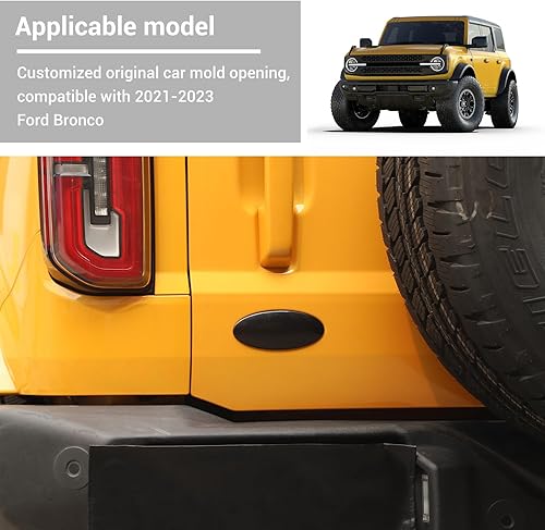 Miniatura 5 de Hoolcar Emblema superpuesto para puerta trasera, emblema para puerta trasera, accesorios exteriores compatibles con Ford Bronco, Bronco Sport