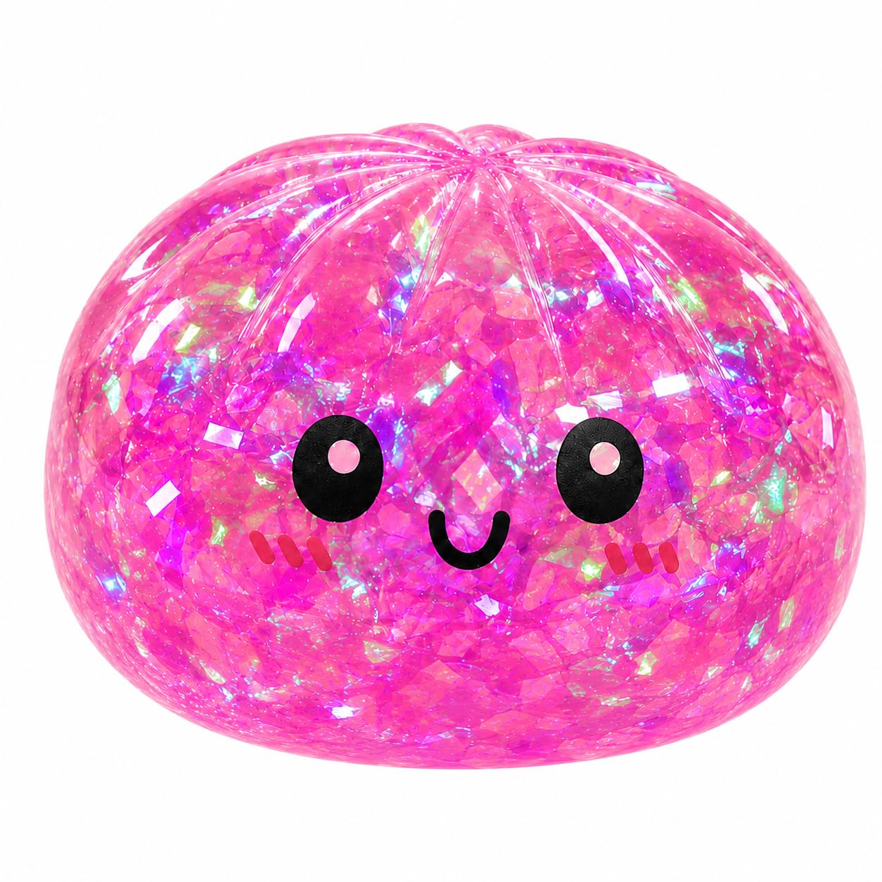 Squishy Toys, 1PACK Squishys Fidget Toy, Soft Stress Ball Anxiety Relief Squeeze Sensory Toy for Adults & Teens, Colorful Stretchy Desk Toy for Party Favor Birthday (pink)