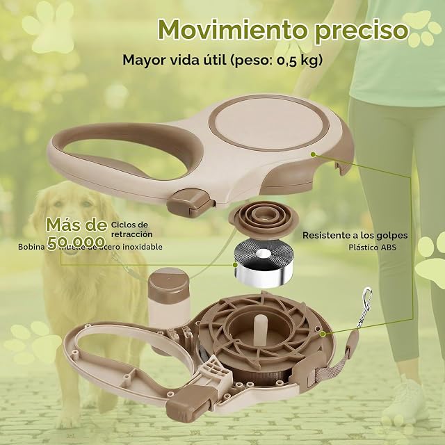 Foto 6 de 7 de Ecofocet Correa Perro Extensible 8 Metros, 360°Antienredos