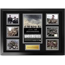 HWC Trading Band of Brothers Damian Lewis Gifts Printed Signed Autograph Poster for TV Memorabilia Fans - A2 Framed ID-006419