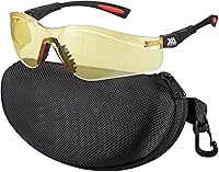 Vista 21 de xaegistac Gafas de tiro antivaho, protección ocular para el campo de tiro, lentes de seguridad ajustables con estuche rígido con cremallera