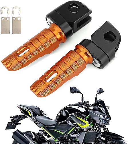 Miniatura 11 de Mad Hornets Reposapiés delantero Piernas para KAWASA-KI Z300 Z400 Z800 Z650 Z900 Z1000 NIN-JA 650 Rojo -,Negro