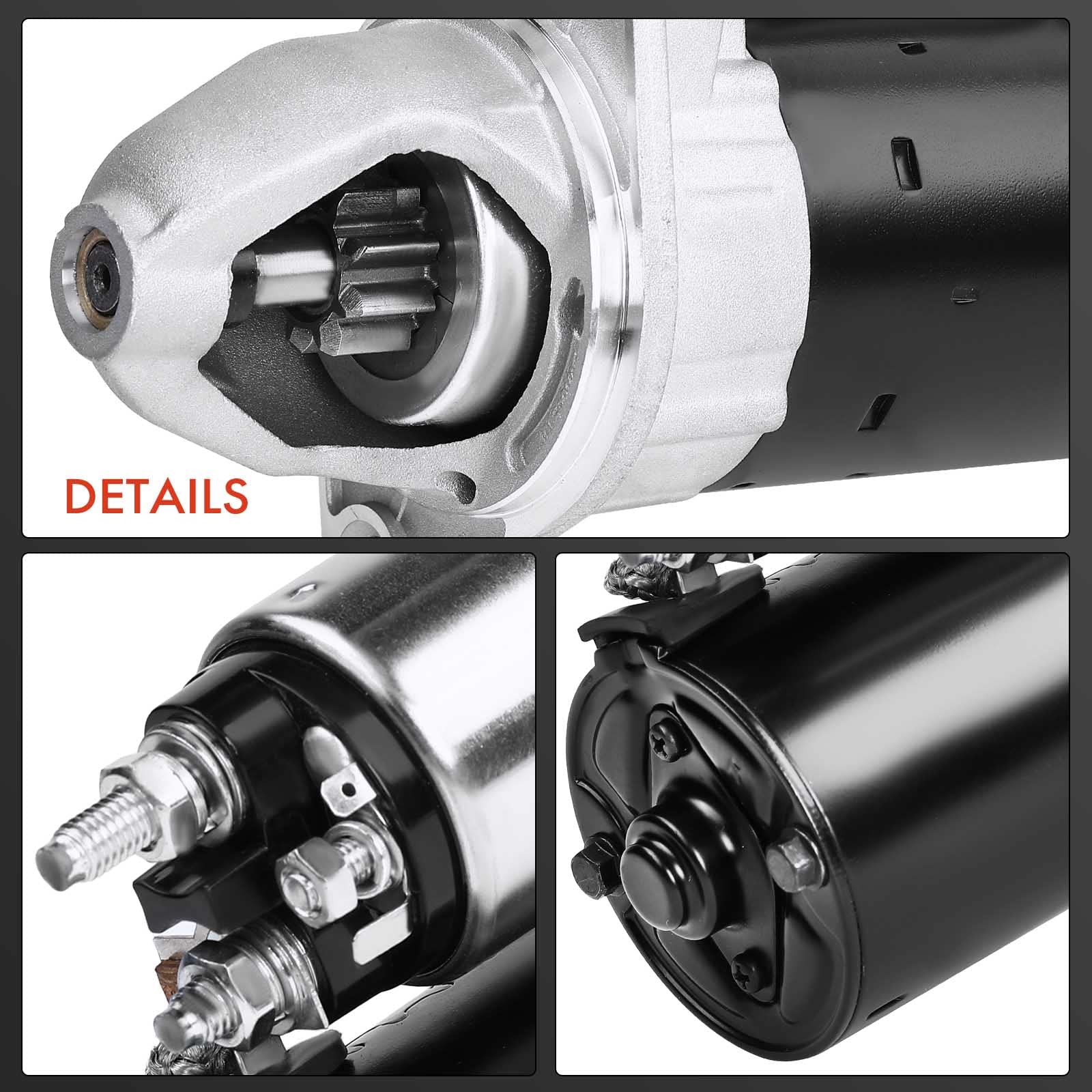 Frankberg Motor de arranque 1 1 kW 12 V 9 dientes 0001107406 | gasolina; Compatible con: Autobús Sprinter 3-T 906, Coupé Clase C C204, Clase CLC CL203, SLK R171, CLK Cabriolet A209