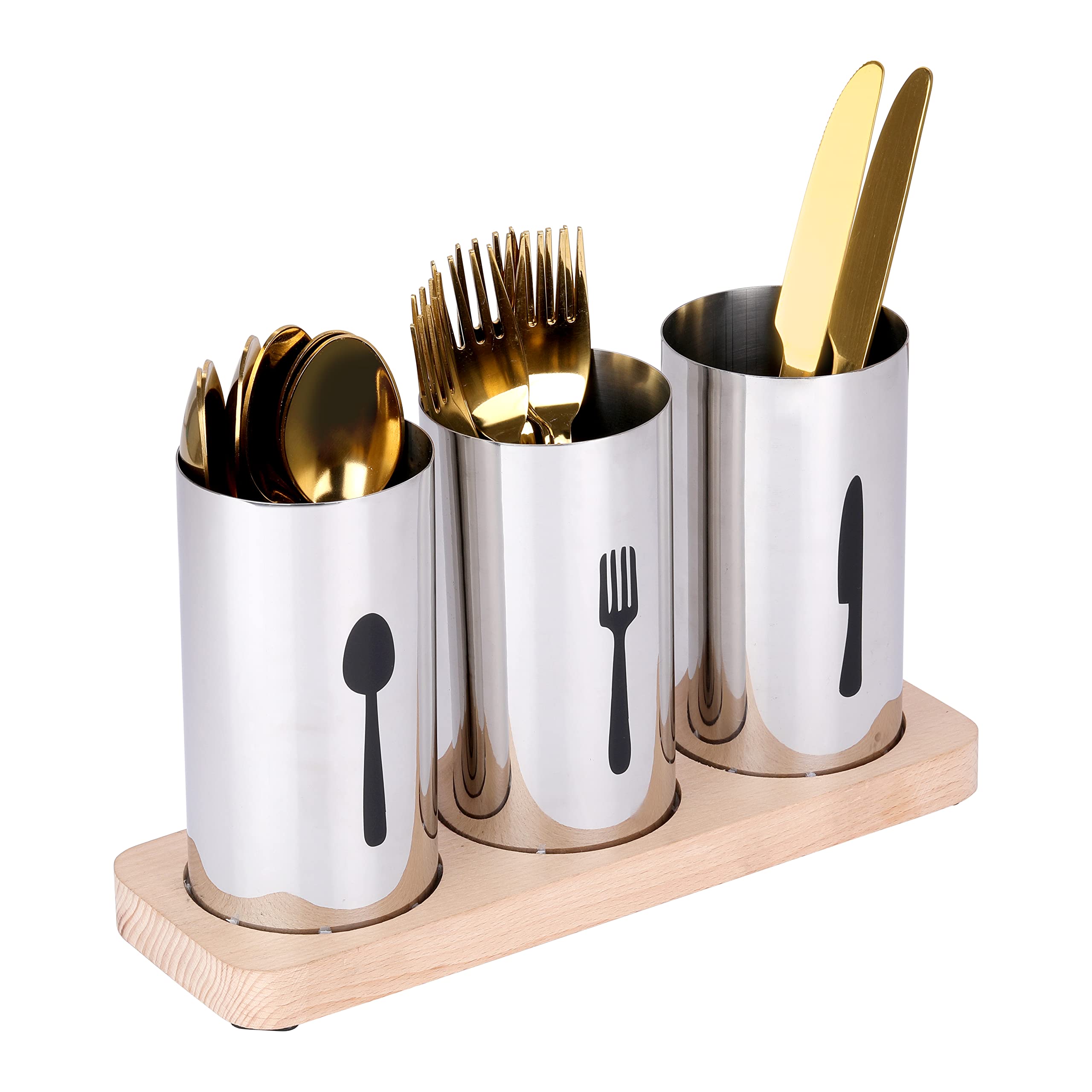 ROSTON Cutlery Holder Spoon, Knife, Fork, Chopstick, Cutlery Holder/Organizer Stand for Kitchen, Dining Table self draining. (LARGE) (B0C14SYN6D) Amazon Price History, Amazon Price Tracker