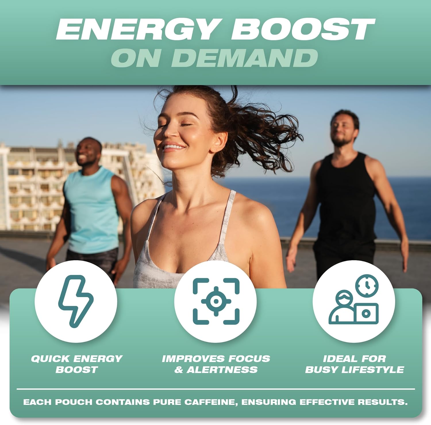 Wild 5 Pack 120mg Caffeine Pouches Nicotine Free Wintergreen - 20 x Energy Pouches - Caffeine Pouch