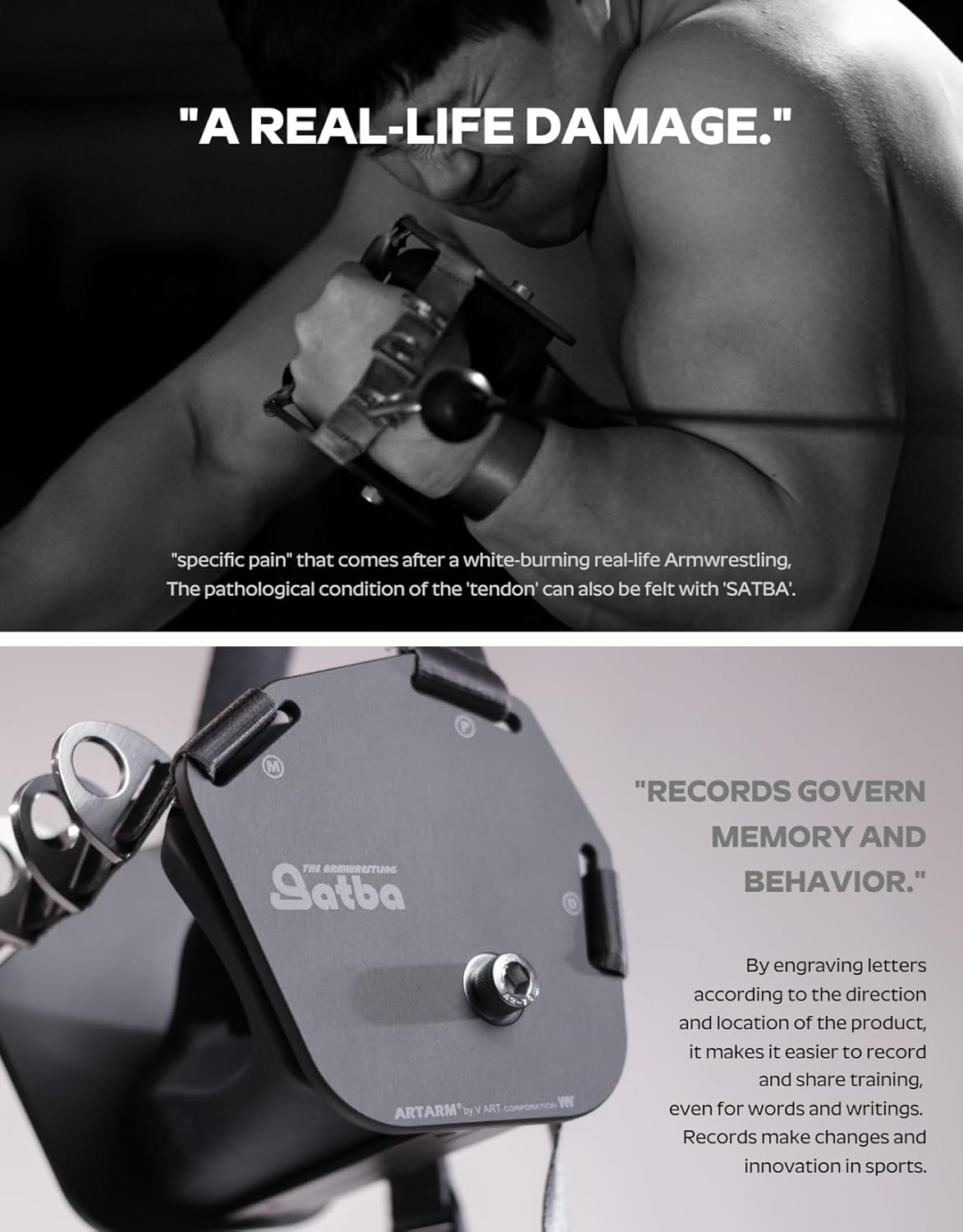 ArmWrestling Equipment 'SATBA' (Silicone grip is not included)