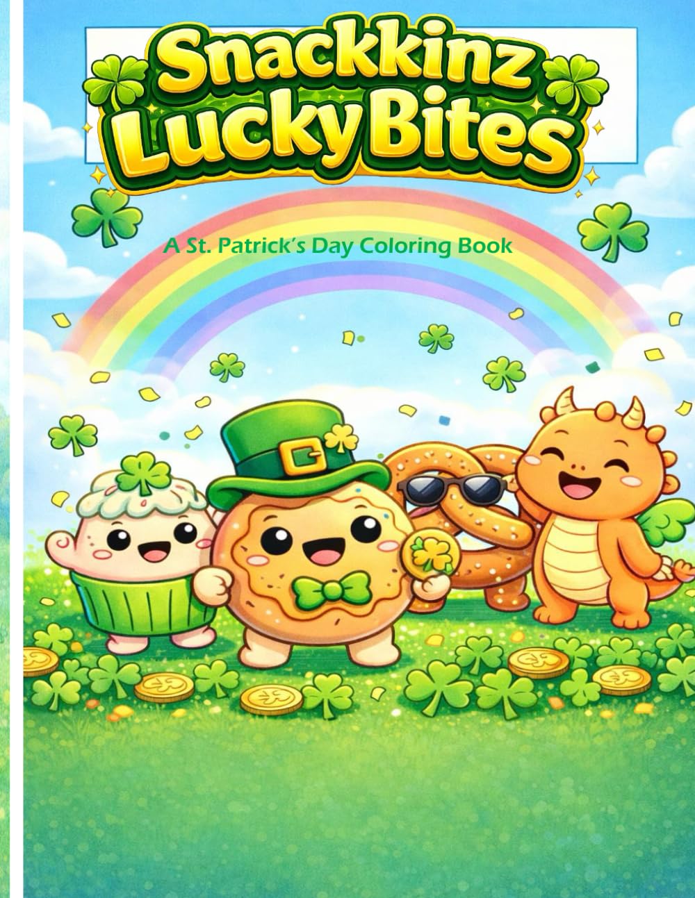 Snackkinz Lucky Bites: St. Patricks Day Coloring Book (The Snackkinz World)