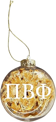 Sorority Shop Pi Beta Phi Ornamento  Bola de Plástico Transparente 3.1 in