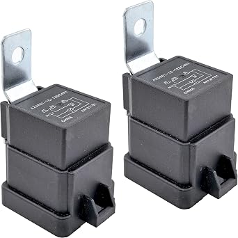 2-Pack AZ9861-1C-12DC4R1 12V DC 40A SPDT Automotive Relay 5-Pin Design, Compatible with Ford F-150/Chevy Silverado/Dodge Ram Fixes Cooling Fan P0480 & A/C Failures P0641