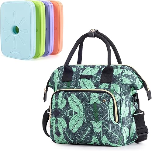 TOURIT Paquete de bolsa de almuerzo aislada con 4 paquetes de hielo, combinación perfecta