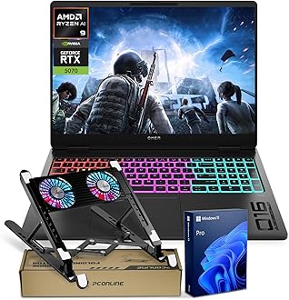 HP Omen MAX 16 RTX 5070 2025 Pro Gaming Laptop, 16" WQXGA(2560*1600) 240Hz, AMD Ryzen AI 9 HX 375(Beats Intel i9), NVIDIA RTX 5070, 64GB DDR5, 2TB SSD, RGB KB, Wi-Fi 7, Bundle with PCO Laptop Cooler