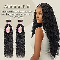 Vista 5 de Extensiones de cabello humano ondulado rizado, paquetes individuales de cabello virgen brasileño, un paquete de extensiones de cabello rizado Jerry
