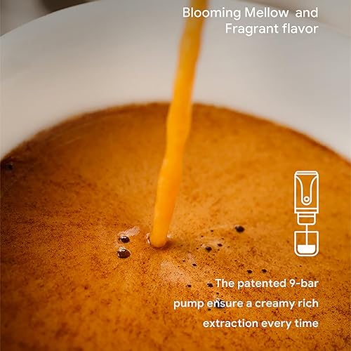 Miniatura 4 de Máquina de café expreso portátil, cafetera de café espresso de viaje con taza de té pequeña, cápsulas NS compatibles y café molido, alimentado por