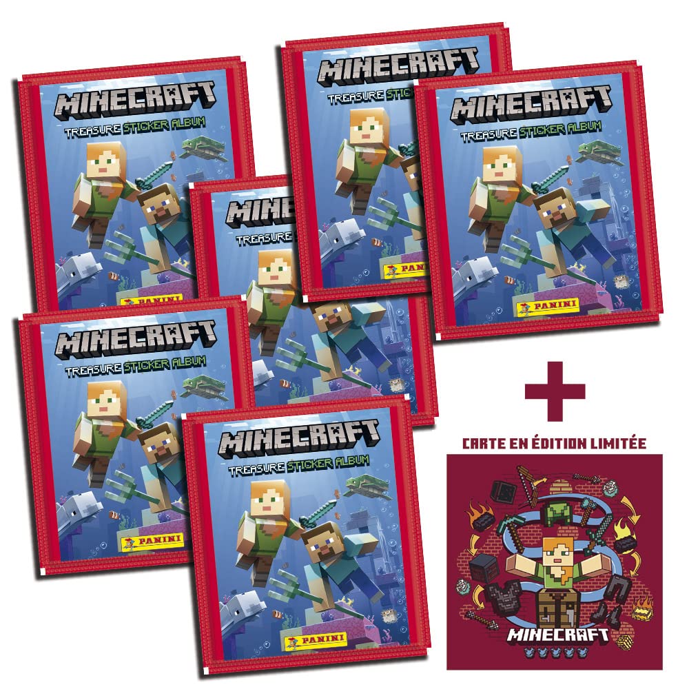 MINECRAFT - Pack de démarrage (classeur + 2 pochettes + 1 patch + carte
