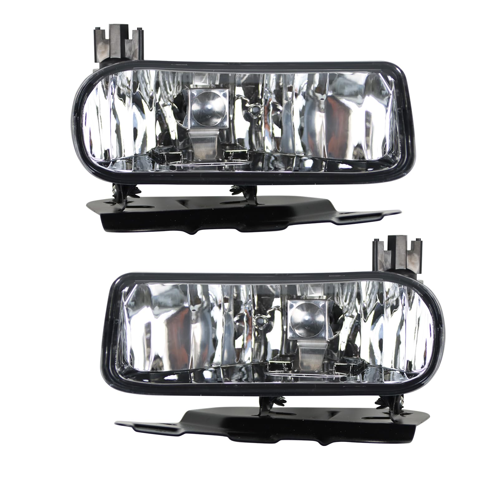 LZTECHAutomotive Headlight Assembly Compatible with 2003-2006 Escalade ESV, EXT Clear Lens 1 Pair with Bulb