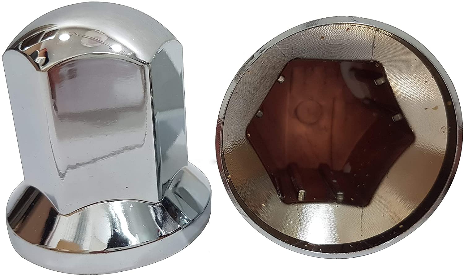Copribulloni per ruote in plastica cromata LUX 32 mm 60 pezzi
