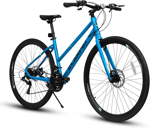 700C Road Hybrid Bike for Adult, 21-Speed Road Bike Road