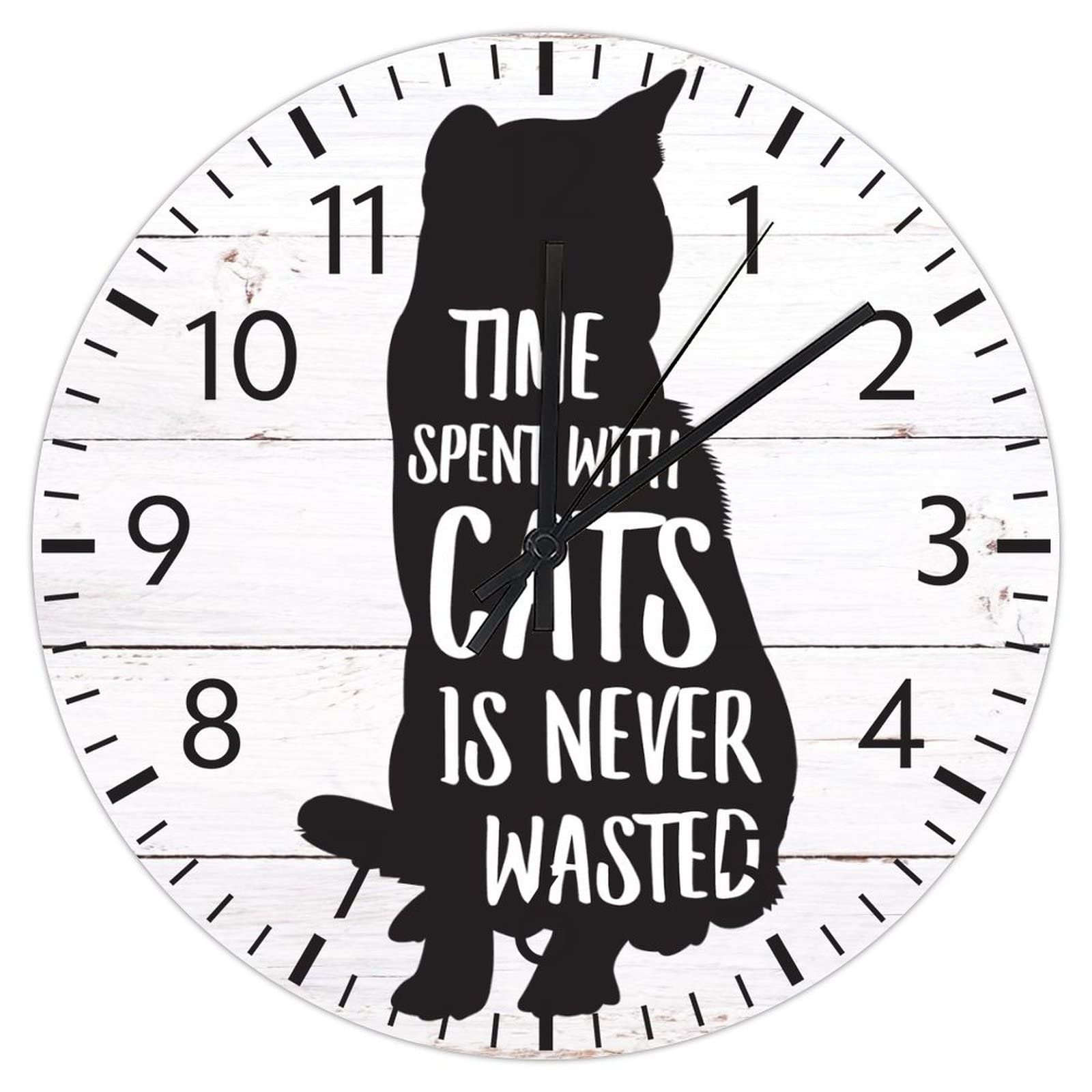 Horloge chat en PVC idée cadeau originale pour passionnés de félins