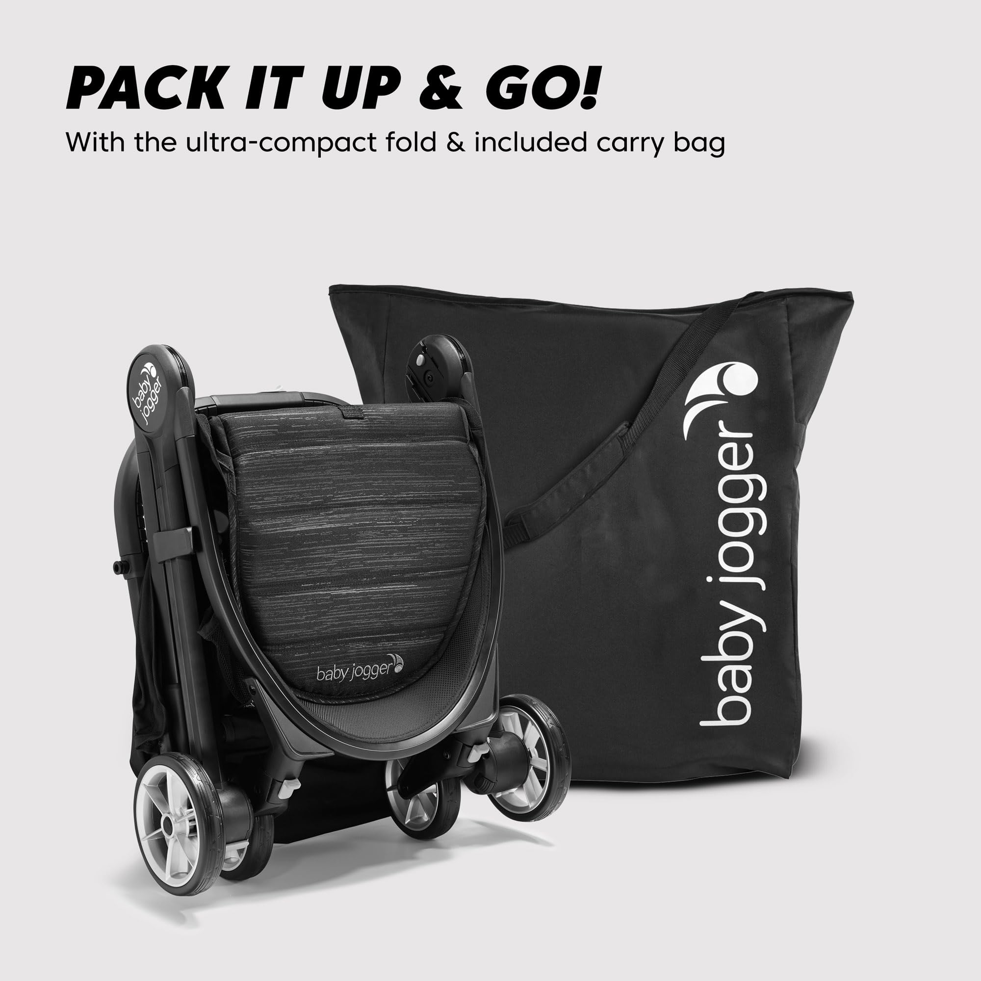 Passeggino compatto leggero City Tour2 Pitch Black
