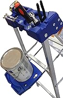 Vista 9 de LITE Escalera de aluminio de 4 pies con bandeja de herramientas, capacidad de carga de 250 libras, tipo I, LP-2111-04