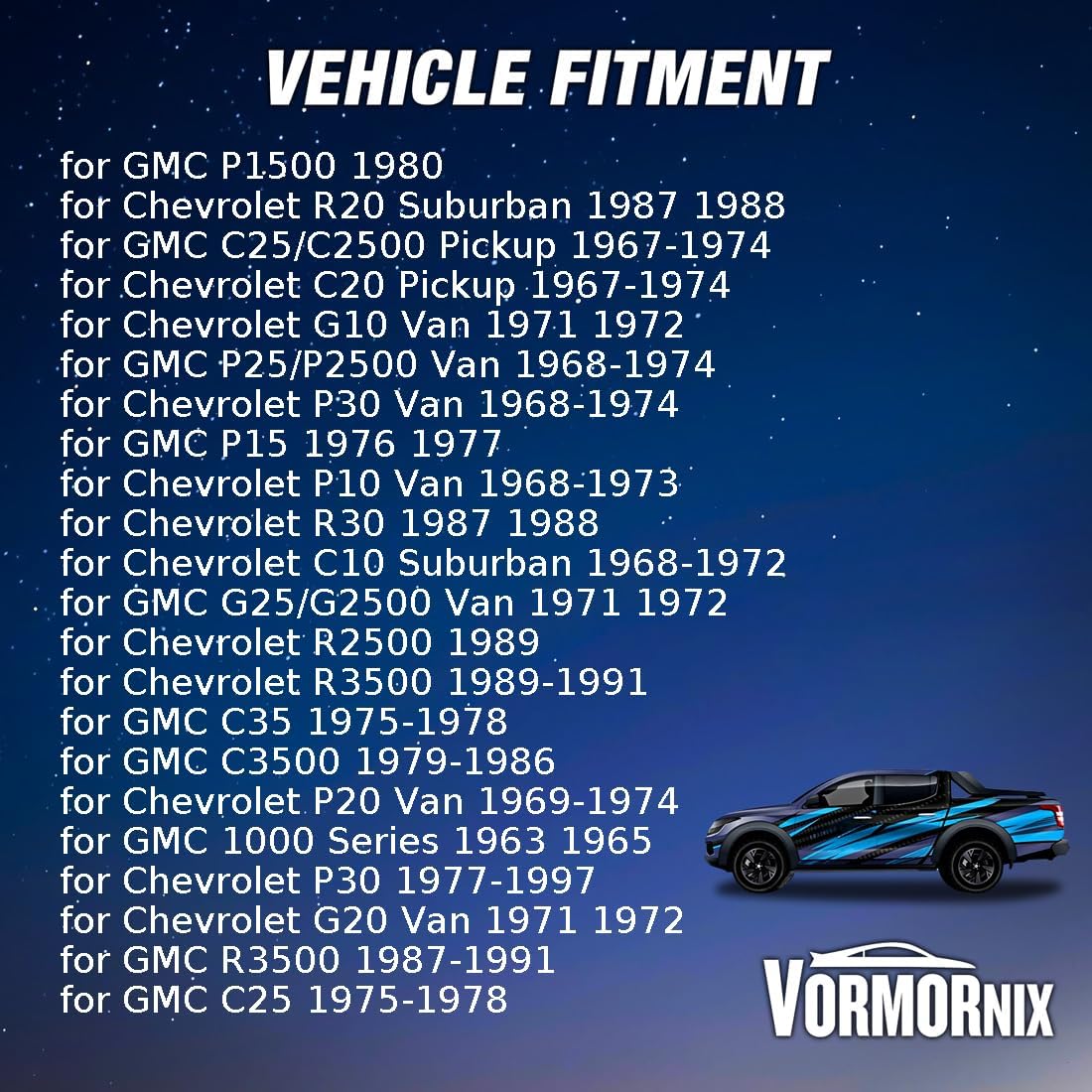 Front Lower Suspension Control Arm Shaft Kit for GMC P25/P2500 Van 1968 1970 1971 1972 1973 1974 Replacement 3901038 2 PCS