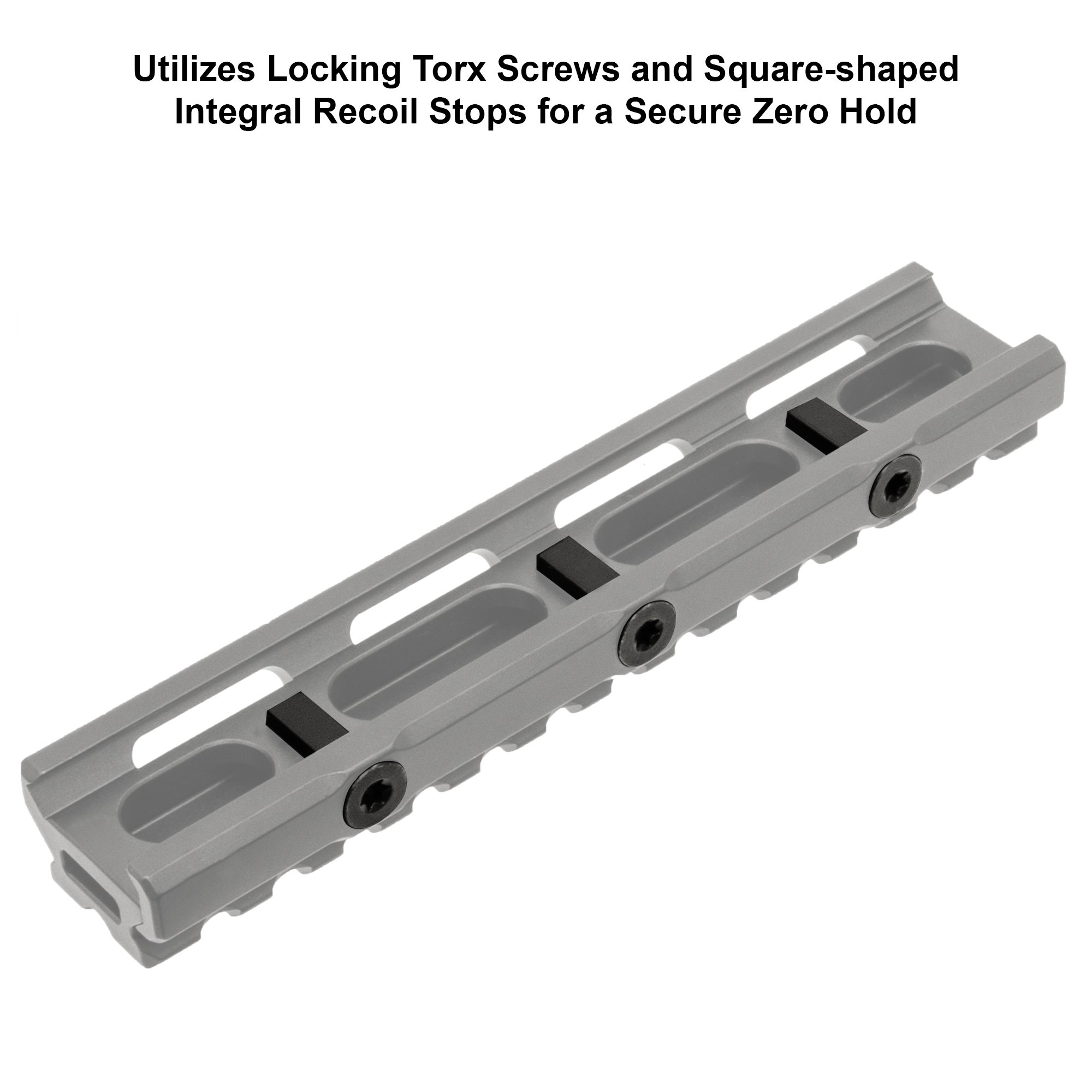 UTG® Super Slim 20 MOA Elevated Picatinny Mount, 13 Slot, Schwarz