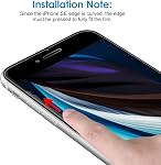 Protecteur d'écran JETech pour iPhone SE 3 / 2 (édition 2022 / 2020) 4,7 pouces, film en verre trempé, 3 pièces