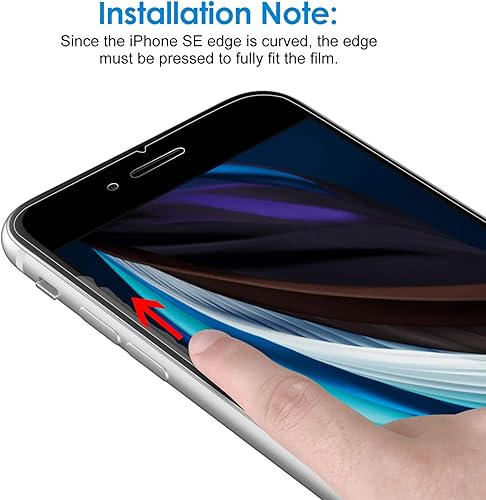 Miniatura 63 de JETech Protector de pantalla para iPhone SE 3/2 (edición 2022/2020), 4.7 pulgadas, película de vidrio templado, paquete de 3