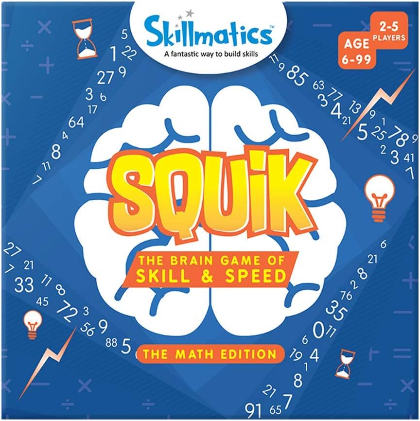 Squik: The Brain Game Of Skill & Speed Math Edition (6 99 Years), Multicolor, Skill31Sme