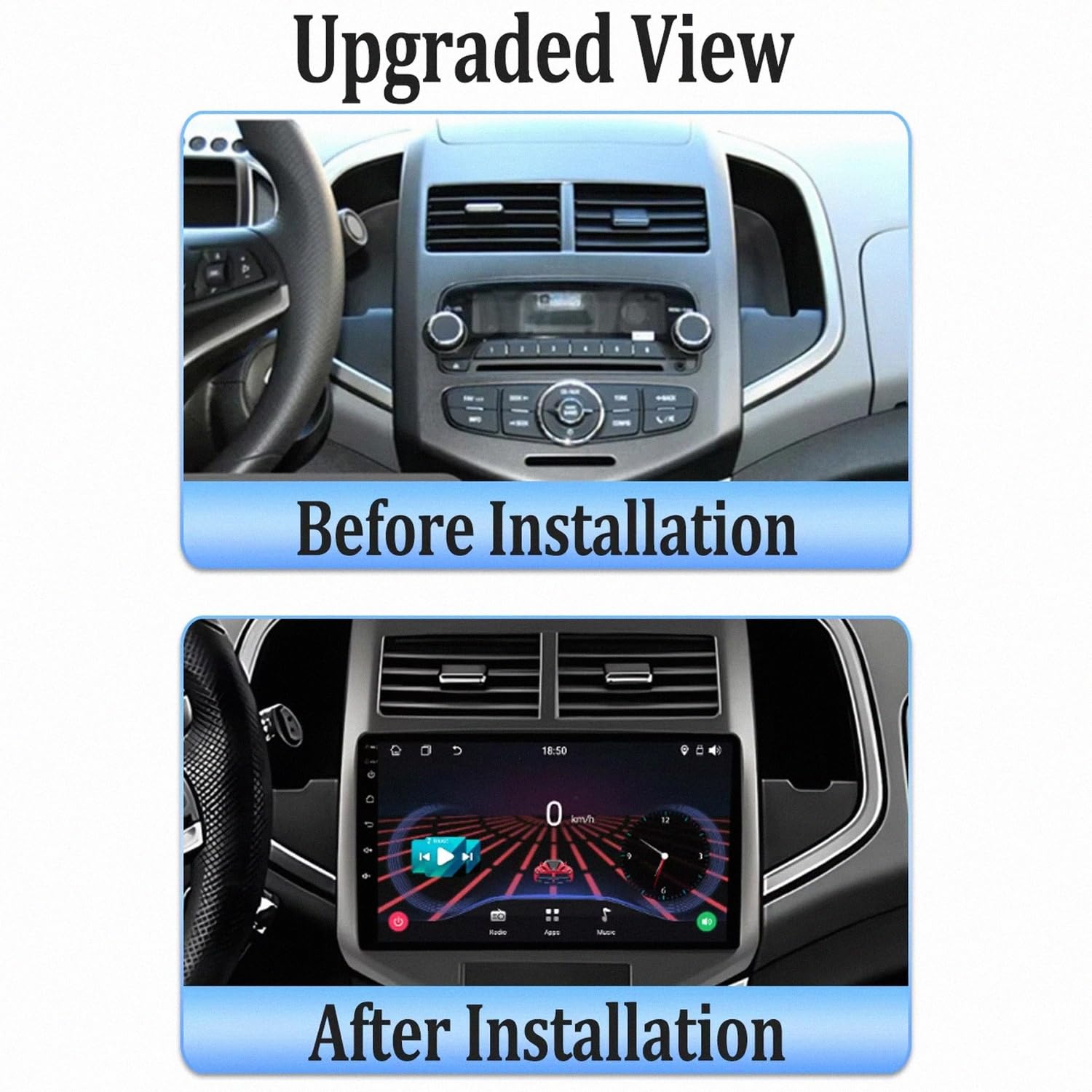 Nawigacja Gps, Multimedia, Wideo dla Chevrolet Aveo2 Sonic T300 2011-2015 Przenośny Ekran Dotykowy Carplay Z Siri, Bluetooth, Nadajnikiem, Sterowaniem Głosowym, 4 Rdzeń 1G+32G
