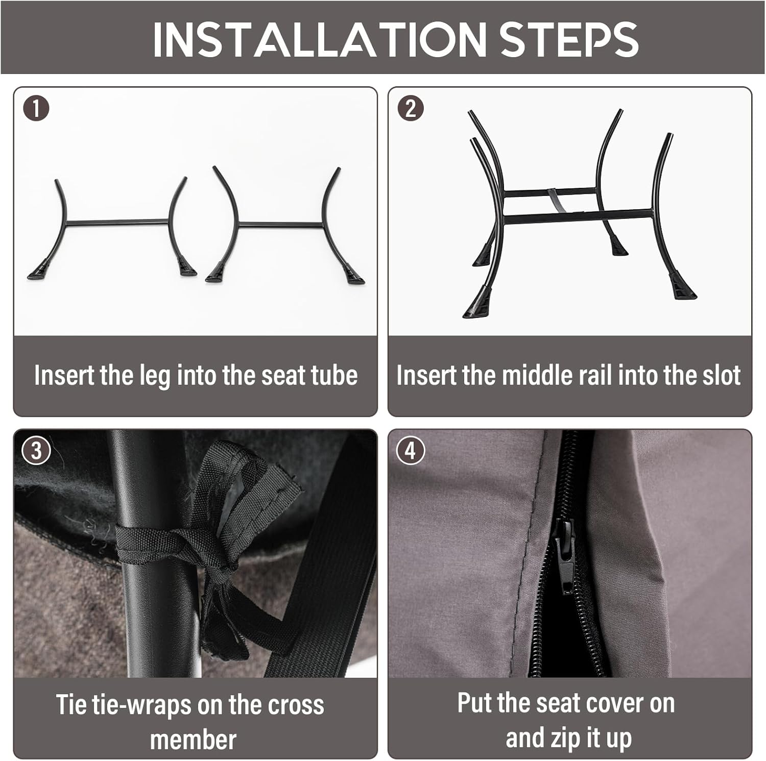 Lazy Chair with Ottoman, Modern Accent Chair Contemporary Sofa Chair with Armrests, Reading Chair and Folding Footstool Set for Living Room, Bedroom, Office, Dark Grey