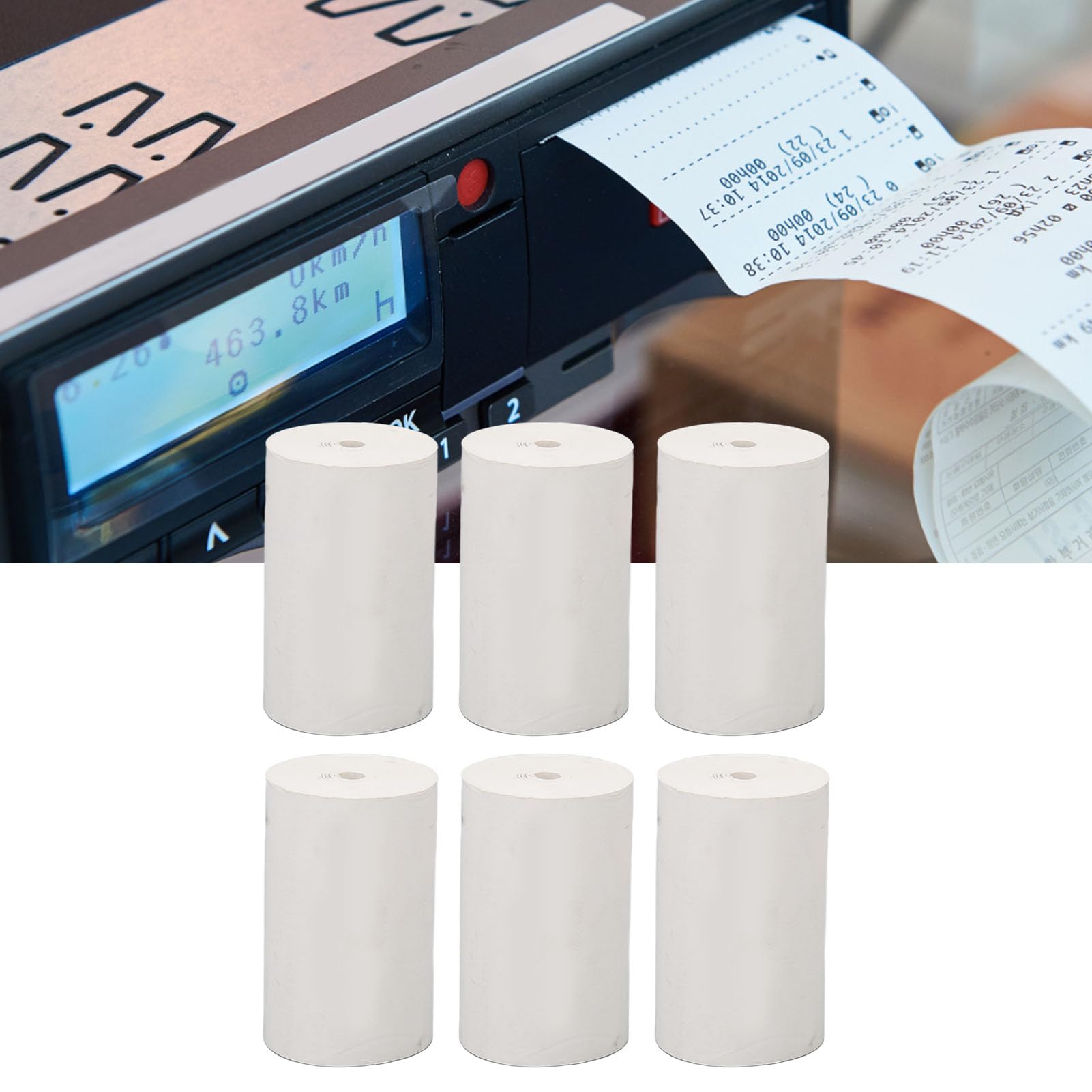 ABC Thick Thermal Printing Paper Rolls 50 Rolls Suitable Wide Range Of Applications (Without Tube Core)