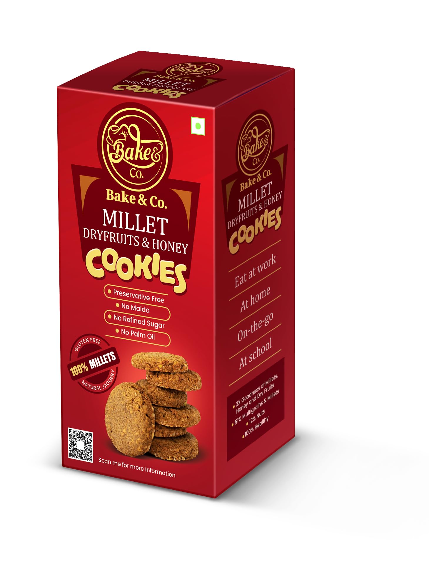 Bake & Co. MULTI MILLET | Perfect blend of wholesome goodness and irresistible flavour | Goodness of Multi seeds|Power packed with micronutrients