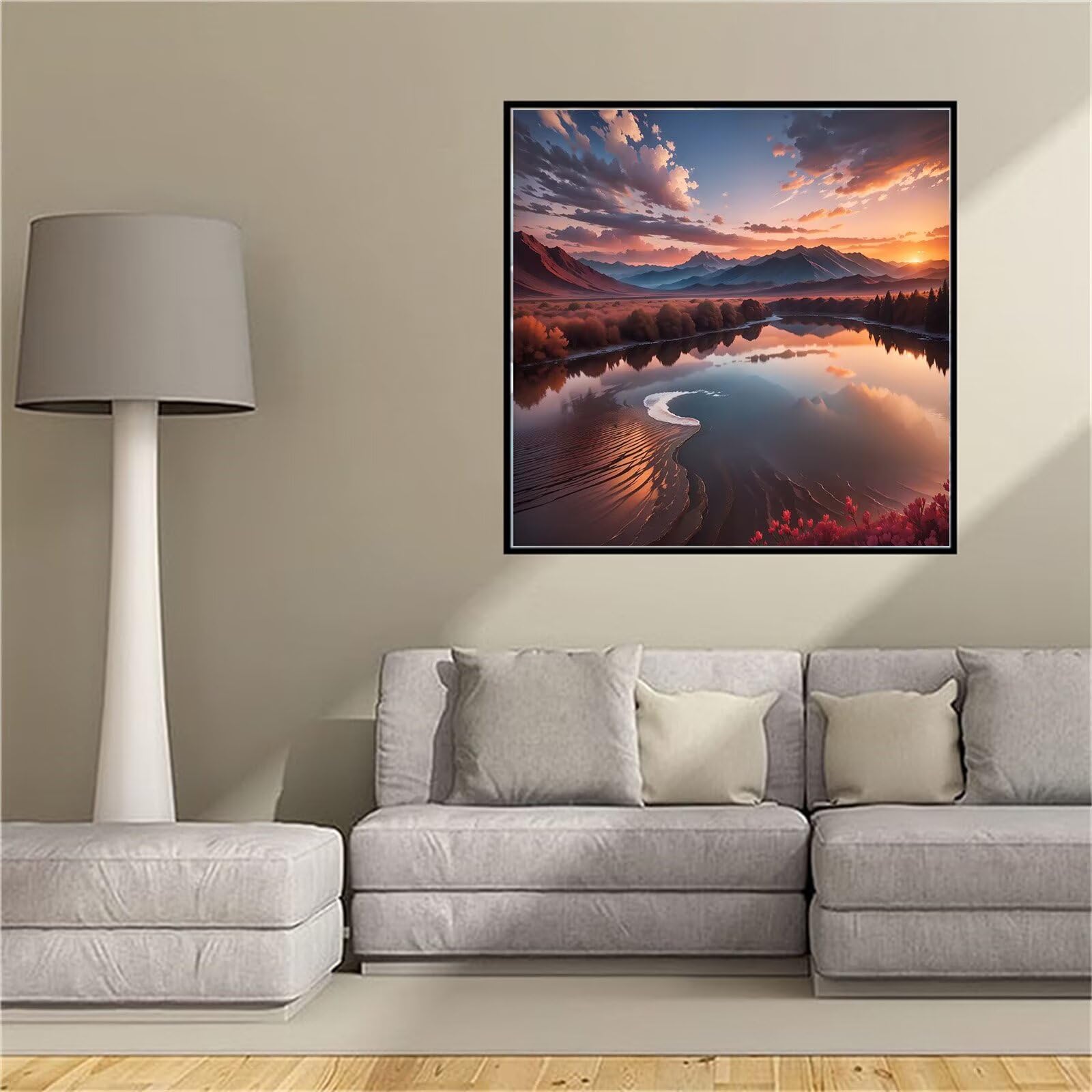 Peinture Diamant Adulte Ciel et Nuages pour Illuminer le Salon de vos Propres Mains