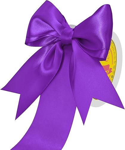 Miniatura 22 de Cinta de satén verde esmeralda de doble cara de 1-1/2 pulgadas x 50 yardas, cinta de poliéster verde esmeralda para envolver regalos, muy adecuada